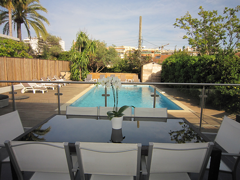 Pool and jacuzzi view